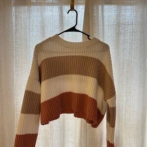 Striped Knit Women's Sweater